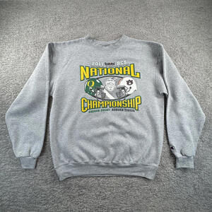 2011 National Championship Oregon Ducks Auburn Sweatshirt Tostitos Bowl Large
